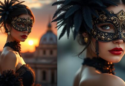 Comment un masque chic pour bal peut transformer votre apparence en une soirée