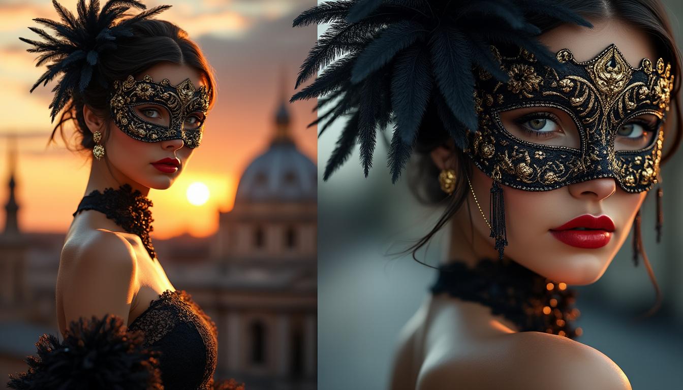 Comment un masque chic pour bal peut transformer votre apparence en une soirée