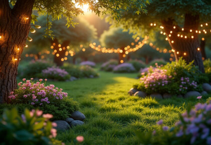 Créer une ambiance magique : les guirlandes lumineuses pour jardin