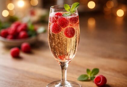 Découvrez le cocktail champagne et framboise qui émerveillera vos invités