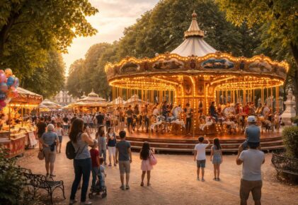 Vivez la magie des manèges à la fête foraine au jardin des Tuileries